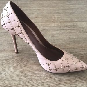 Schutz Blush Studded Heels 9.5